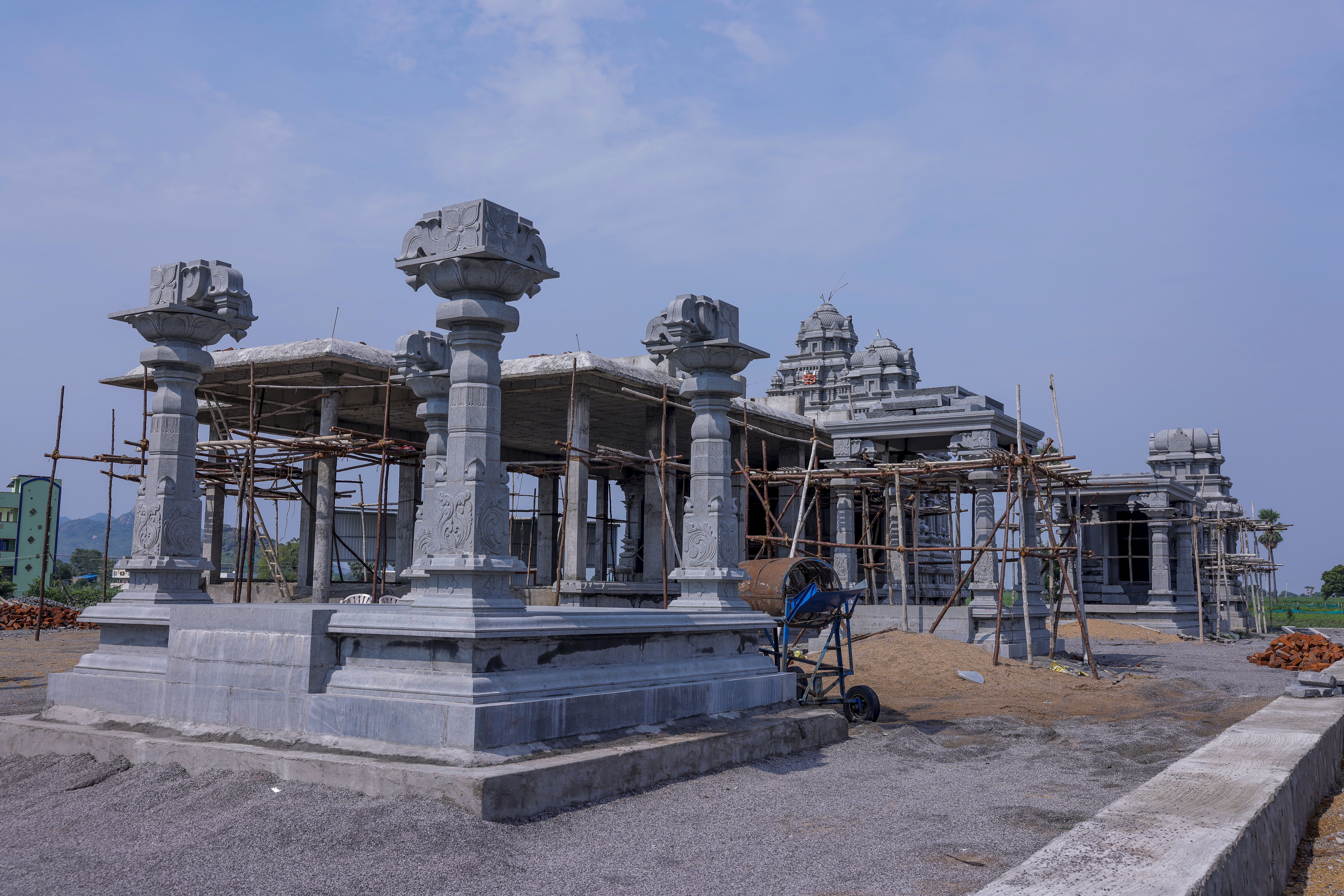 Temple Sanctum Construction View 3 (గర్భగుడి నిర్మాణం 3)