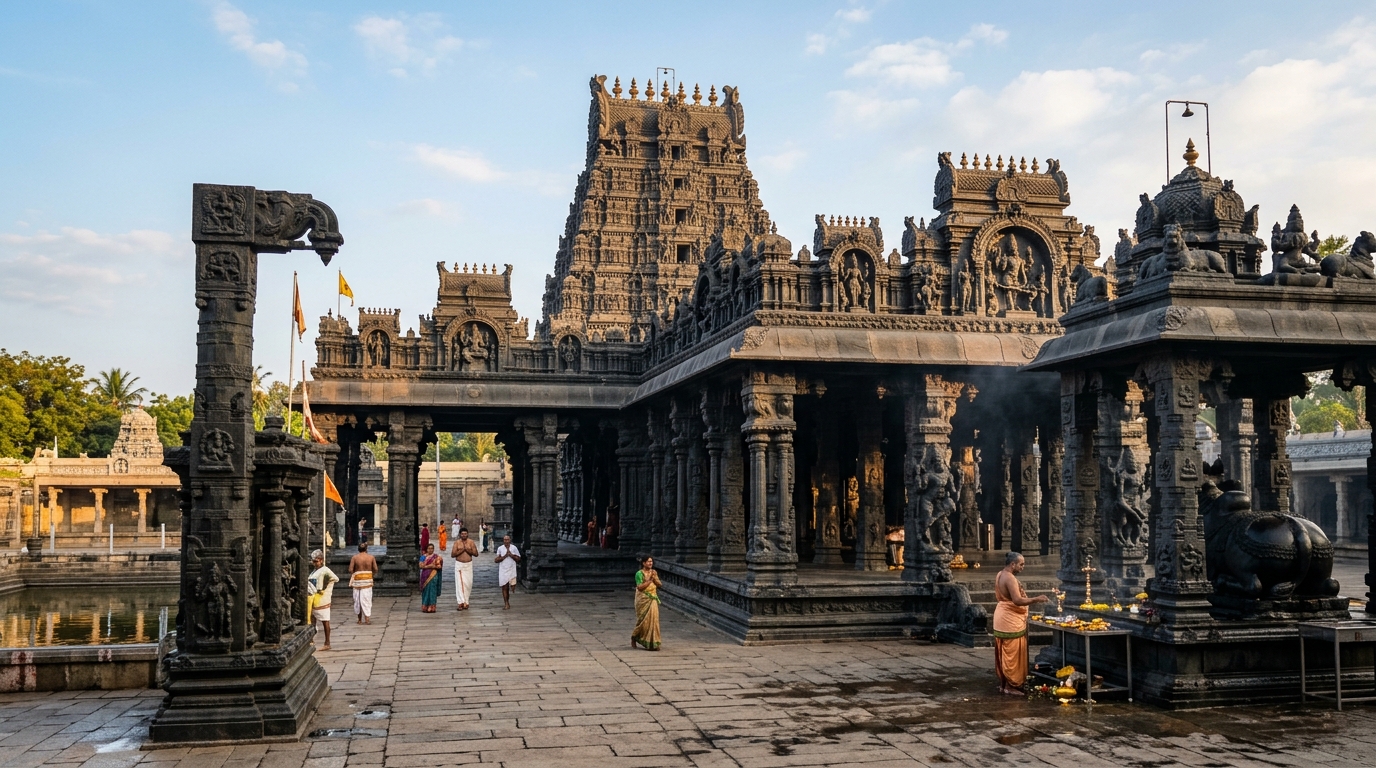 Ancient Stone Temple Construction