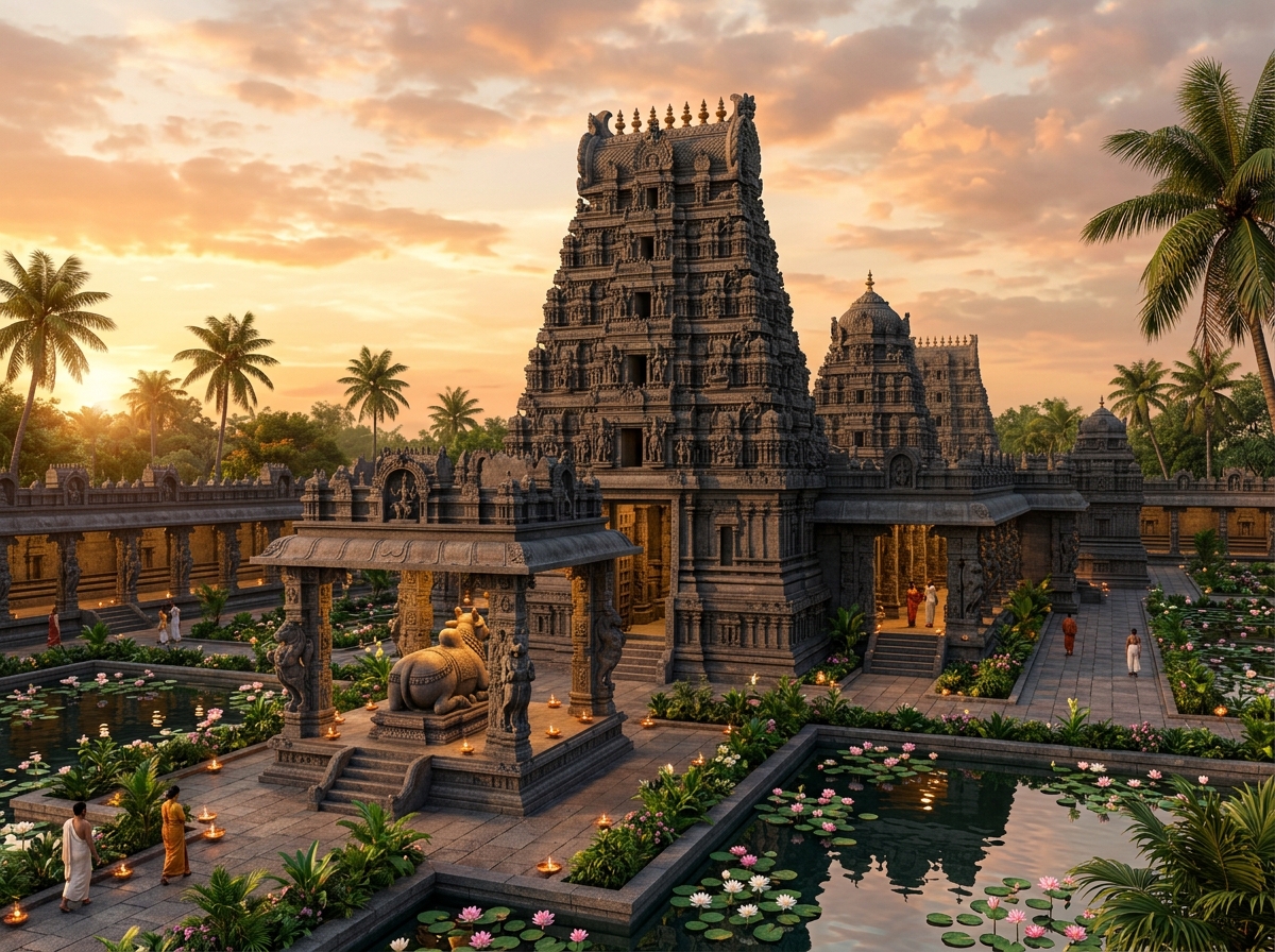 Shivalayam 3D Master Architectural Design (ఆలయ భవిష్యత్ దర్శనం 3D)